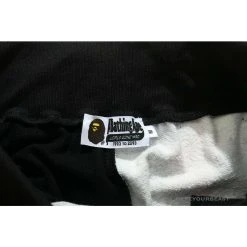 Hypeyourbeast BAPE Badge LOGO Sticker Style Stitching Pants