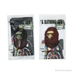 Hypeyourbeast BAPE Violent Bear Color Stitching Tee Shirt 'WHITE' Clothes