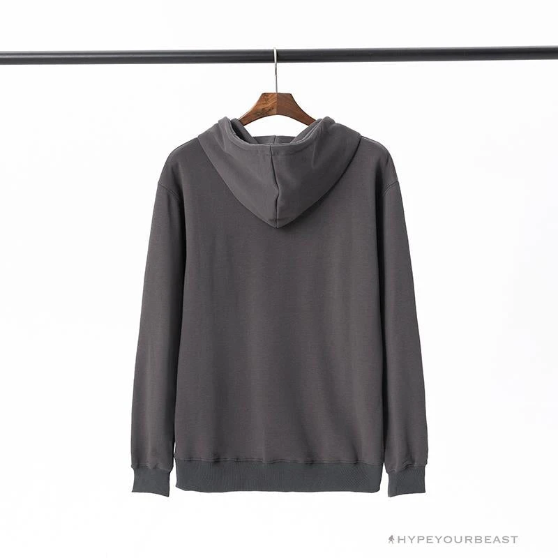 Hypeyourbeast BAPE Classic Ape Head Embroidered Standard Cotton Terry Hoodie 'DARK GREY' Clothes 2 Hypeyourbeast BAPE Classic Ape Head Embroidered Standard Cotton Terry Hoodie 'DARK GREY' Clothes