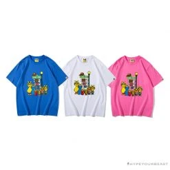 Hypeyourbeast BAPE Baby Milo Sesame Street Carp Streamer Tee Shirt 'BLUE'