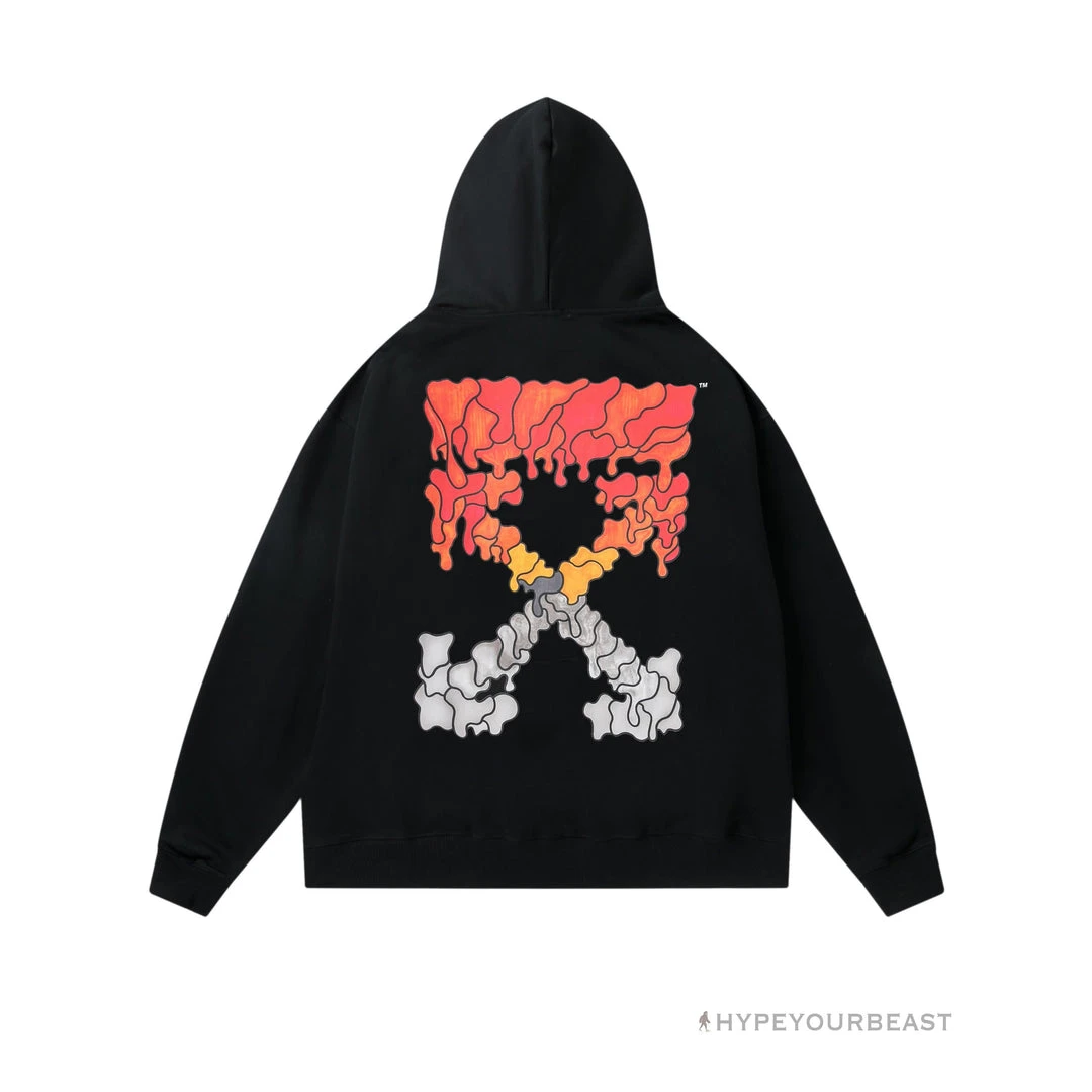 HypeYourBeast Off White Hoodie Red Orange - Black 3 HypeYourBeast Off White Hoodie Red Orange - Black