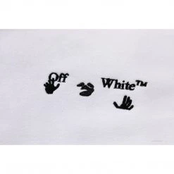 HypeYourBeast Off White Hoodie Embroidered White