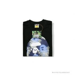 Hypeyourbeast BAPE Blue Ape Head Green Storm Tee Shirt 'BLACK' Clothes 34 Hypeyourbeast BAPE Blue Ape Head Green Storm Tee Shirt 'BLACK' Clothes