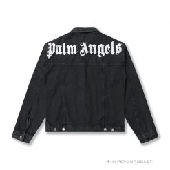 HypeYourBeast Palm Angels Jean Jacket Black