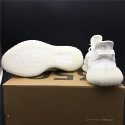 Hypeyourbeast Adidas Yeezy Boost 350 V2 White / White Translucent Stripe