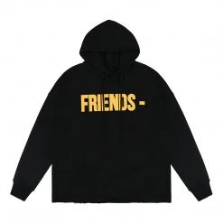HypeYourBeast Hoodies & Jackets Vlone Yellow And Black Friends Hoodie