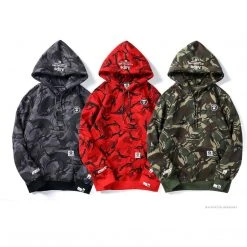 HypeYourBeast Bape Camo Hoodie Black Camouflage Clothes