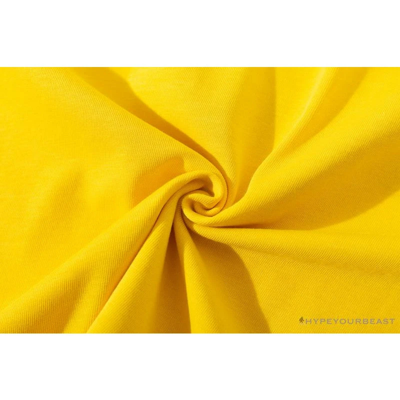 Hypeyourbeast BAPE KIDS Small Net Pocket Ape Man Head Tee Shirt 'YELLOW' Clothes 10 Hypeyourbeast BAPE KIDS Small Net Pocket Ape Man Head Tee Shirt 'YELLOW' Clothes