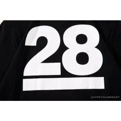 Hypeyourbeast BAPE Ape Man Head 28th Anniversary Camouflage Color Block Tee Shirt 'BLACK' Clothes