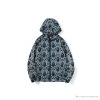 Hypeyourbeast BAPE X COACH Co-Branded Grey-Blue Hoodie