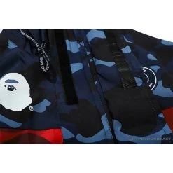Hypeyourbeast Clothes BAPE X PSG Paris Saint-Germain Camouflage Blue-Red Hoodie
