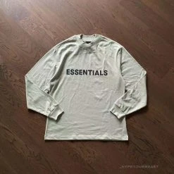 Hypeyourbeast Shirts FOG 'ESSENTIALS' Long Sleeve Shirt Cream