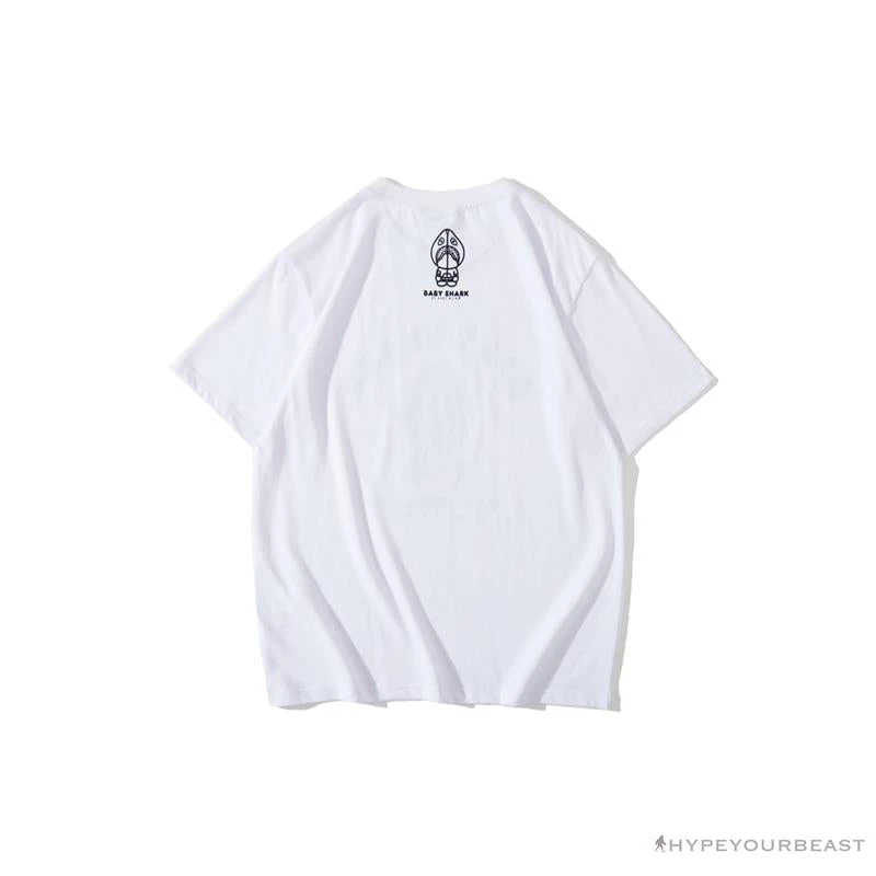 Hypeyourbeast BAPE Baby Shark Red Shark Tee Shirt 'WHITE' 2 Hypeyourbeast BAPE Baby Shark Red Shark Tee Shirt 'WHITE'