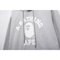 Hypeyourbeast Clothes BAPE X Bathing Ape Head Hoodie 'GREY'