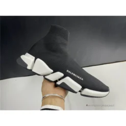 Hypeyourbeast BCG Sock Sneakers Black / White Sole Balanciaga Sock Sneakers
