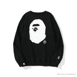 Hypeyourbeast BAPE X RUSSELL ATHLETIC Joint Pullover Long Sleeve Shirt 'BLACK'
