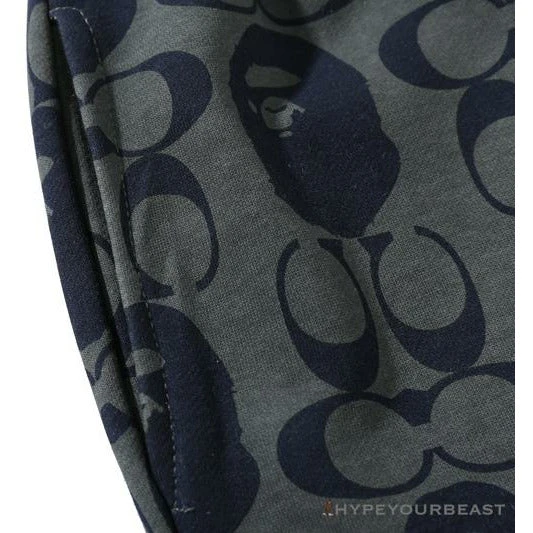 Hypeyourbeast BAPE X COACH Co-Branded Dark-Blue Shorts Clothes 4 Hypeyourbeast BAPE X COACH Co-Branded Dark-Blue Shorts Clothes