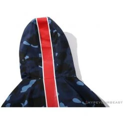 Hypeyourbeast Clothes BAPE X PSG Paris Saint-Germain Camouflage Blue-Red Hoodie
