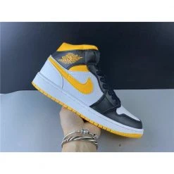 Hypeyourbeast Air Jordan 1 Mid 'Red Yellow Swoosh'
