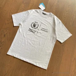 Hypeyourbeast BCG Support Word Food Programme Tee Shirt Grey