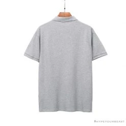 Hypeyourbeast BAPE Classic Ape Head Print Versatile Polo Shirt 'GREY'