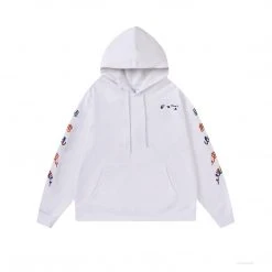 HypeYourBeast Off White Hoodie Embroidered White
