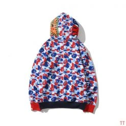 Hypeyourbeast Bape Hoodie Camo Blue Red