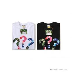 Hypeyourbeast BAPE Camouflage Three-Color Question Mark Tee Shirt 'WHITE' 10 Hypeyourbeast BAPE Camouflage Three-Color Question Mark Tee Shirt 'WHITE'