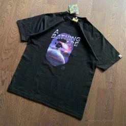 Hypeyourbeast Bape Tee Shirt Black Galaxy