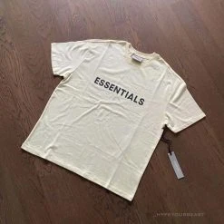 Hypeyourbeast T-Shirts FOG 'ESSENTIALS' Tee Shirt Cream