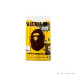 Hypeyourbeast BAPE KIDS Small Net Pocket Ape Man Head Tee Shirt 'YELLOW' Clothes 36 Hypeyourbeast BAPE KIDS Small Net Pocket Ape Man Head Tee Shirt 'YELLOW' Clothes