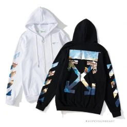 HypeYourBeast Hoodies & Jackets Off White Hoodie Black Sail