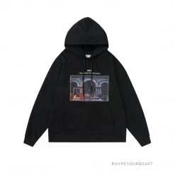 HypeYourBeast Off White Hoodie Fighter - Black