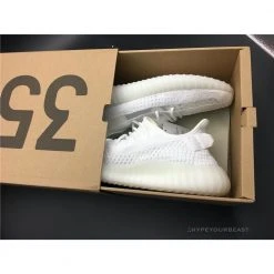 Hypeyourbeast Adidas Yeezy Boost 350 V2 White / White Translucent Stripe