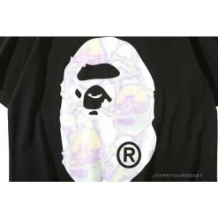Hypeyourbeast Clothes BAPE Great Ape Head Symphony Lightning Tee Shirt 'BLACK'