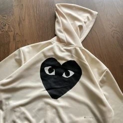HypeYourBeast CDG Hoodie Cream Hoodies & Jackets