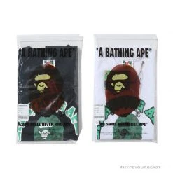 Hypeyourbeast Clothes BAPE Paint Splash Green Camouflage Tee Shirt 'BLACK'