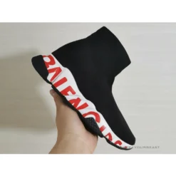 HypeYourBeast BCG Sock Sneakers Black White Red Balanciaga Sock Sneakers