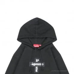 HypeYourBeast Hoodies & Jackets Supreme Cross Box Logo Hoodie Black