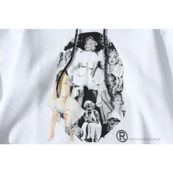 Hypeyourbeast Clothes BAPE Marilyn Monroe Hoodie 'WHITE'