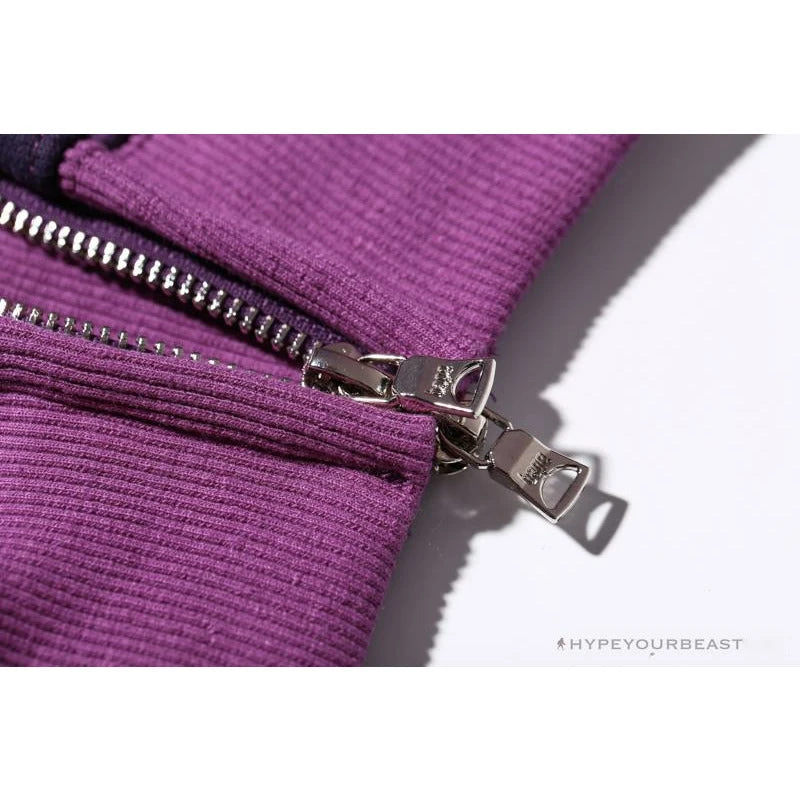 Hypeyourbeast BAPE Shark Head Classic Embroidered Camouflage Zip-Up Hoodie 'PURPLE' Clothes 6 Hypeyourbeast BAPE Shark Head Classic Embroidered Camouflage Zip-Up Hoodie 'PURPLE' Clothes