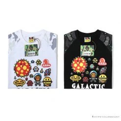Hypeyourbeast Clothes BAPE Baby Milo Galaxy Astronaut Luminous Tee Shirt 'BLACK' 22 Hypeyourbeast Clothes BAPE Baby Milo Galaxy Astronaut Luminous Tee Shirt 'BLACK'