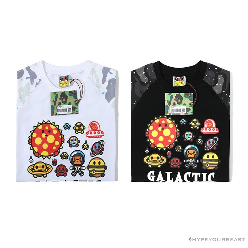 Hypeyourbeast Clothes BAPE Baby Milo Galaxy Astronaut Luminous Tee Shirt 'BLACK' 11 Hypeyourbeast Clothes BAPE Baby Milo Galaxy Astronaut Luminous Tee Shirt 'BLACK'