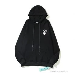 HypeYourBeast Off White Hoodie Skull Black