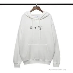 HypeYourBeast Off White Hoodie White BLUE