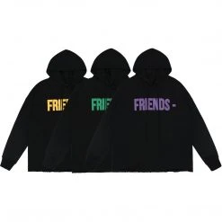 HypeYourBeast Hoodies & Jackets Vlone Green And Black Friends Hoodie