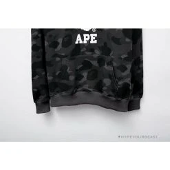 Hypeyourbeast BAPE X Bathing Ape Head Camouflage Hoodie 'GREY'