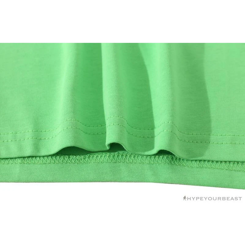 Hypeyourbeast Clothes BAPE Baby Milo Color Square Ape Head Tee Shirt 'GREEN' 10 Hypeyourbeast Clothes BAPE Baby Milo Color Square Ape Head Tee Shirt 'GREEN'