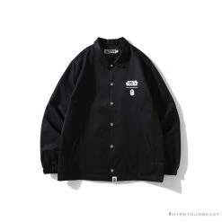 Hypeyourbeast Clothes BAPE X Star Wars Collaboration Windbreaker Jacket 'BLACK'
