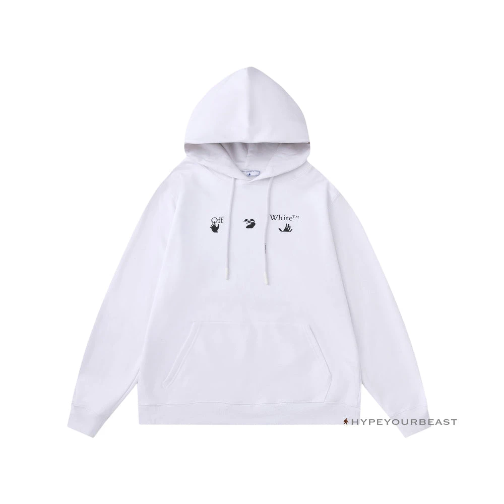 HypeYourBeast Off White Hoodie Royal - White 1 HypeYourBeast Off White Hoodie Royal - White